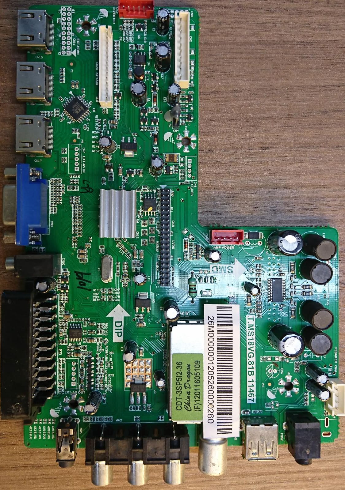 T.MS18VG.81B 11467 SANYO ANAKART & MAIN BOARD