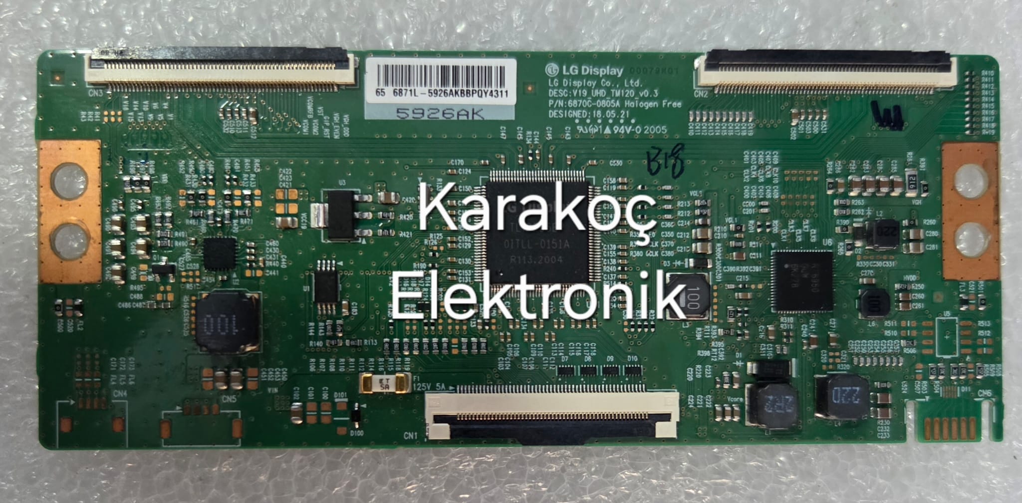 DİJİTSU 65DS8800 T-CON,6871L-5926A,6870C-0805A,LC650EGY T-CON,T-CON BOARD